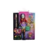 Monster High Jinafire Long Muñeca, Chica Dragón con Perrito Mascota Cloudy Yun Yun y 7 Accesorios