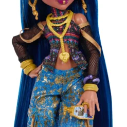 Monster High Muñeca Cleo de Nile con Mascota Hissette y 7 Accesorios