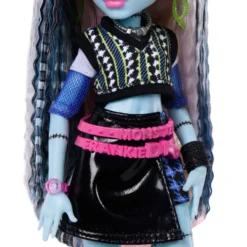 Monster High Muñeca Frankie Stein con Mascota Watzie y 7 Accesorios