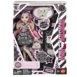 Monster High Muñeca Rochelle Goyle Boo-riginal Creeproduction con Diario, Soporte para la Muñeca y Mascota