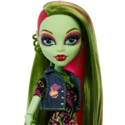 Monster High Muñeca Venus McFlytrap Boo-riginal Creeproduction con Diario, Soporte para la Muñeca y Mascota