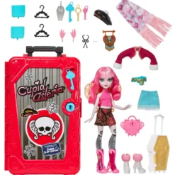 Monster High Skulltimate Secrets Cabaña Terrorífica con Muñeca Cupid Asteria y Accesorios