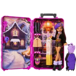 Monster High Skulltimate Secrets Destino: Cabaña Terrorífica Muñeca Clawdeen Wolf y Accesorios