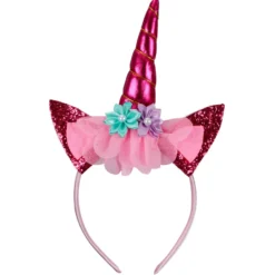 Muñeca Infantil Rainbow Rabbit Unicorn con Diadema de Unicornio