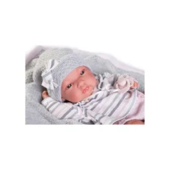 Muñecas Antonio Juan Recién Nacida Baby Toneta con Toquilla de Punto