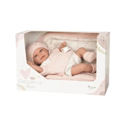 Muñecas Arias Elegance Babyto Rosa con Manta 35 cm