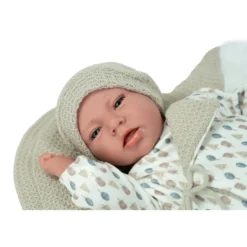 Muñecas Arias Elegance Muñeca de Peso Dafne Beige con Manta