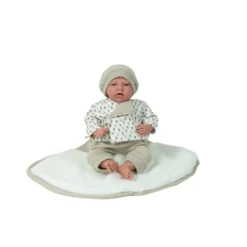 Muñecas Arias Elegance Muñeca de Peso Dafne Beige con Manta