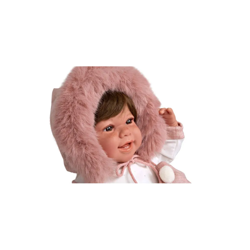 Muñecas Arias Muñeca con Peso Elegance Zoe Rosa con Manoplas