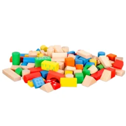 Nenittos Cubo Bloques de Madera 100 Piezas