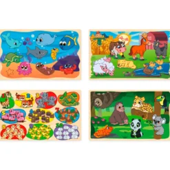 Nenittos 4 Puzzles de Madera
