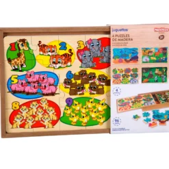 Nenittos 4 Puzzles de Madera