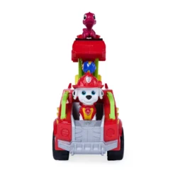 Paw Patrol The Dino Movie Vehículo Dino Rescue Fire Truck con Figura Marshall