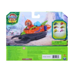 Paw Patrol The Dino Movie Vehículo Dino Rescue Hovercraft con Figura Zuma