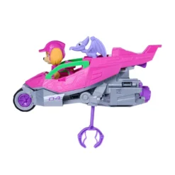 Paw Patrol The Dino Movie Vehículo Dino Rescue Jet con Figura Skye