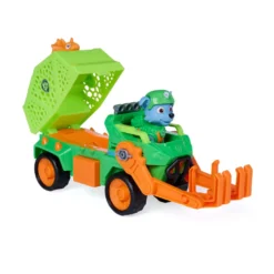 Paw Patrol The Dino Movie Vehículo Dino Rescue Recycler con Figura Rocky
