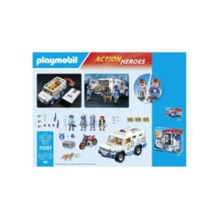 PLAYMOBIL Action Heroes Transporte Dinero Policía - 71597