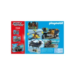 PLAYMOBIL City Action Fuerza Especiales Helicóptero Banana - 71149
