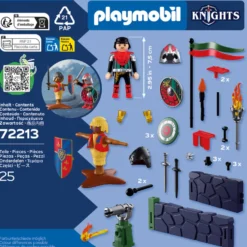 PLAYMOBIL Knights Entrenamiento de Combate de los Caballeros del León - 72213