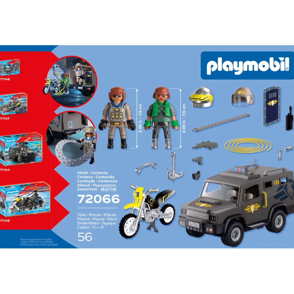 PLAYMOBIL Vehículo Táctico de las Fuerzas Especiales - 72066
