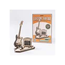 Robotime Guitarra Eléctrica con Amplificador Maqueta de Madera