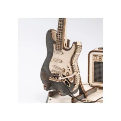 Robotime Guitarra Eléctrica con Amplificador Maqueta de Madera