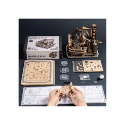 Robotime Marble Spaceport Laberinto de Canicas Maqueta de Madera