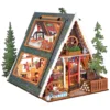 Rolife A-Frame Cabin Maqueta de Madera Cabaña de Montaña Europea