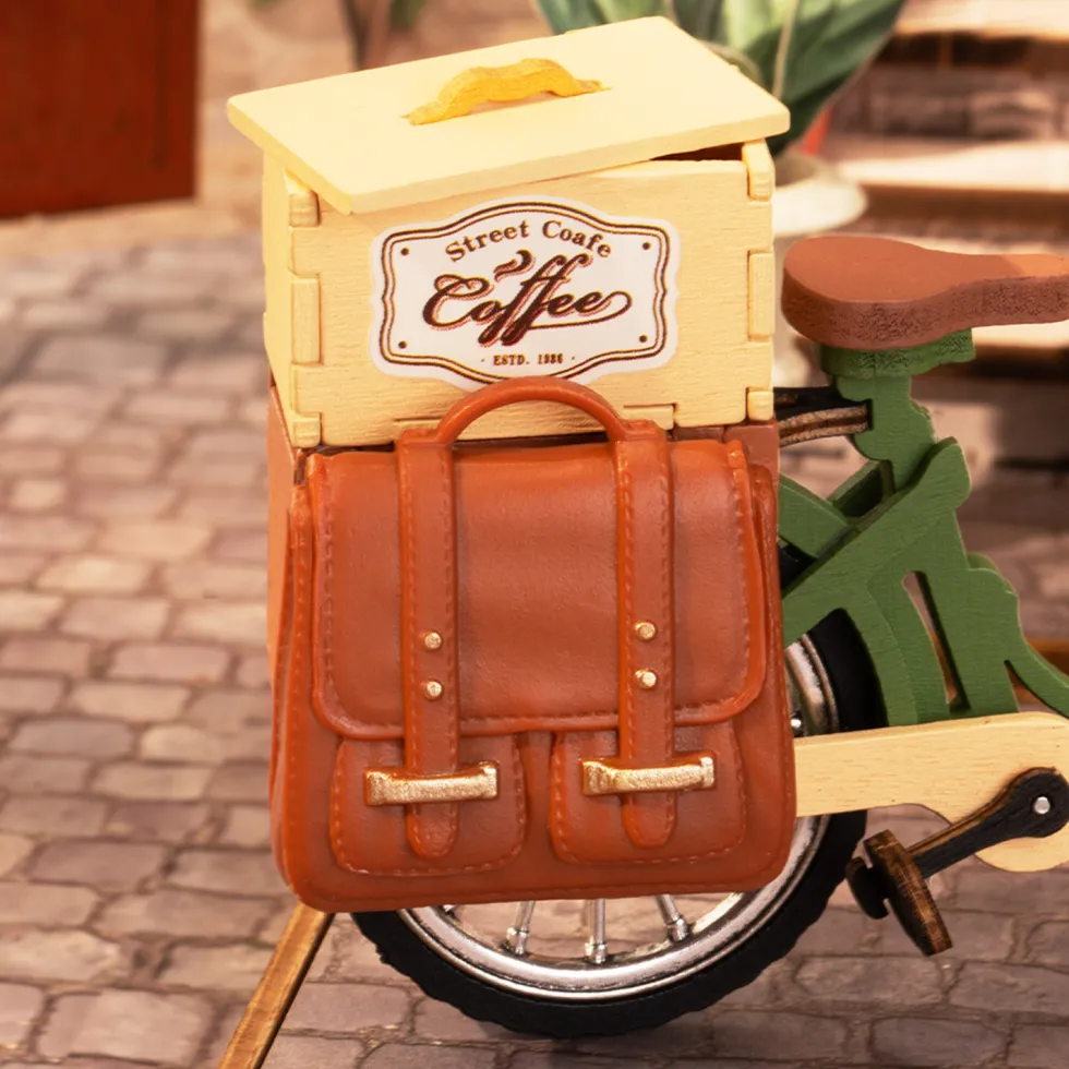 Rolife Travel Street Aromatic Coffee Cart Maqueta