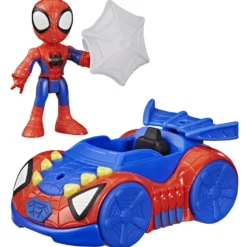 Spidey and His Amazing Friends Figura Spidey con Bólido Arácnido