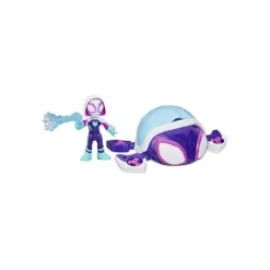 Spidey and His Amazing Friends Water Webs Set Vehículo y Figura Tortuga Fantasma
