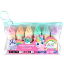 Sweet Dreams and Friends Set 6 Marcadores con Forma de Helado