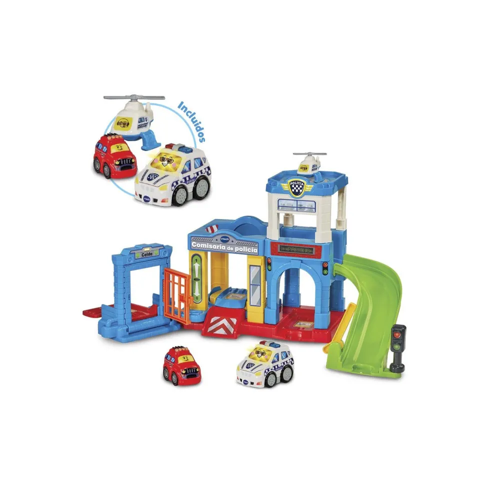 Vtech Baby Tut Tut Bólidos Comisaría de Policía con Robín Coche de Policía