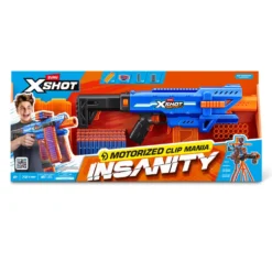 XSHOT Insanity Motorized Clip Mania Lanzador con 72 Dardos
